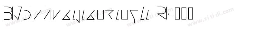 BJduhuaijianxingli R字体转换